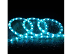 Sale Ledkia Manguera LED Redonda 220V AC 36 LED/m RGB IP65 Corte 100 cm a Medida RGB 15 m Blanco