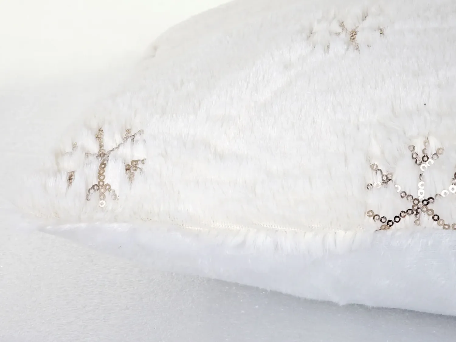MCW Ropa De Cama^Manta + cojín decorativo nieve (2 piezas) Blanco