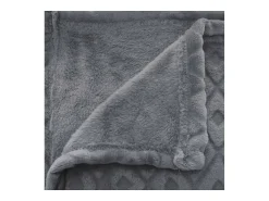 Atmosphera Ropa De Casa^Manta Plaid Winter Rhombus (230 x 180 cm) Gris