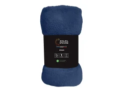 Soleil d'ocre Ropa De Cama^Manta de franela 180x220 cm CALIN marino, por Azul oscuro