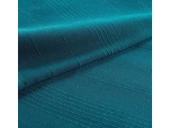 Manta Lisa "Lucile" 220x240 cm en Algodón-Poliéster Azul, Suave y Resistente, Acabado con Dobladillo