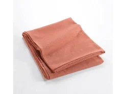 Online Douceur d'intérieur Manta lisa "Lucile" 180x220 cm en algodón-poliéster suave y resistente Rosa