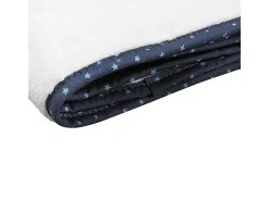 Manta para bebé 75X100cm en terciopelo blanco