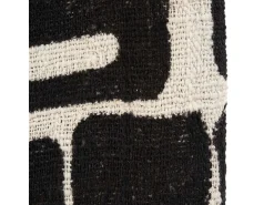 Outlet Bazar Bizar Manta para Cama Aztec - Natural Negro