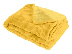 New Manta plaid 130x170cm MINNOR - SACASA Amarillo