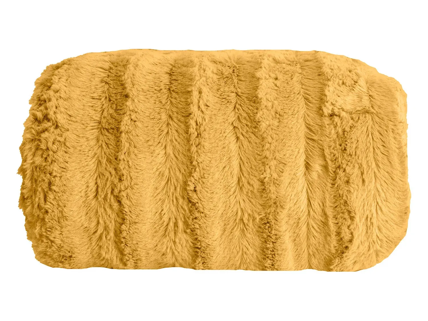 Ropa De Casa^Manta plaid bitono amarilla y blanca 130x170cm BERGIL - SACASA Amarillo