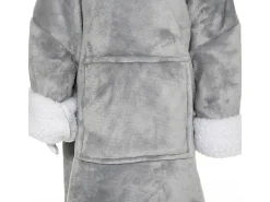Sale Atmosphera for Kids Manta Sudadera con Capucha Infantil Oso 60x95 cm Suave y Cálida Atmosphera Gris