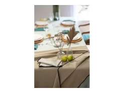 Winkler Mantelería^Mantel reciclado Grace lo 140 x 250 cm Camel