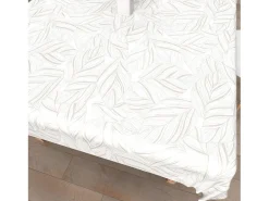 Hot Soleil d'ocre Mantel rectangular estampado antimanchas 140x200 cm VENUS, por Blanco