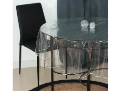 Clearance Soleil d'ocre Mantel redondo D.140 cm CRISTAL Transparente
