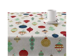 Best Ripshop Mantel resinado antimanchas Merry Christmas 13 140x140 cm Multicolor