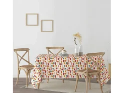 Best Ripshop Mantel resinado antimanchas Merry Christmas 52 100x140 cm Multicolor