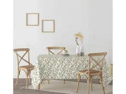 New Ripshop Mantel resinado antimanchas Tree Gold 140x140 cm Dorado