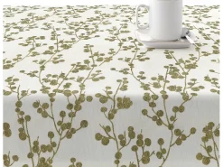 New Ripshop Mantel resinado antimanchas Tree Gold 140x140 cm Dorado