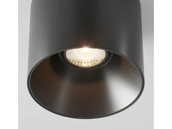 Sale Maytoni Alfa LED Downlight de superficie regulable , 12,5 cm 3000 K Negro