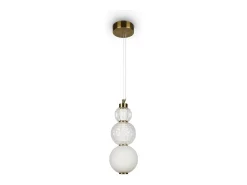 Outlet Maytoni Collar Moderna lámpara de techo colgante LED integrada dorada 3000K Dorado