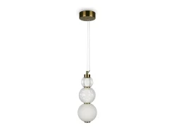 Outlet Maytoni Collar Moderna lámpara de techo colgante LED integrada dorada 3000K Dorado