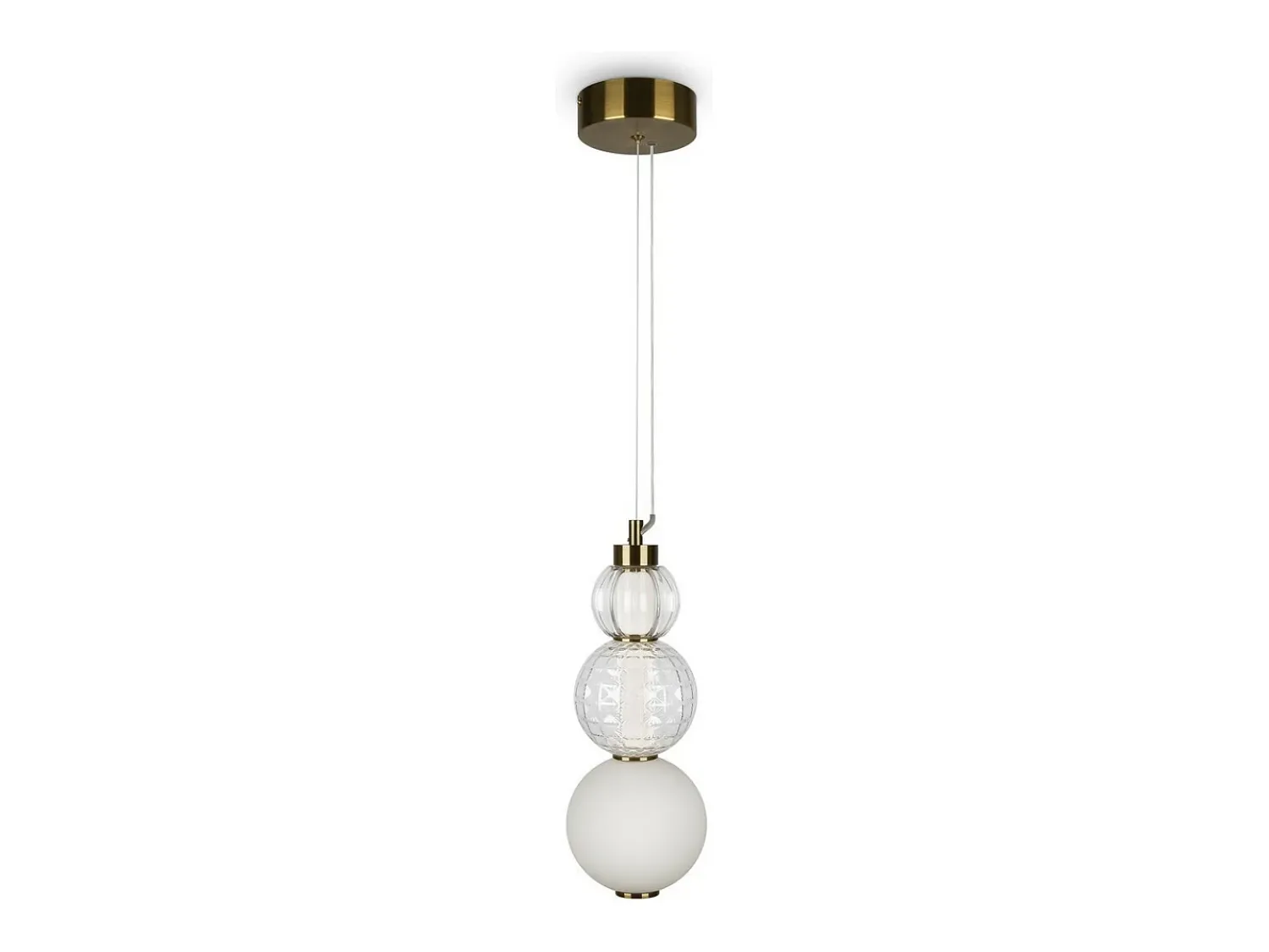 Outlet Maytoni Collar Moderna lámpara de techo colgante LED integrada dorada 3000K Dorado