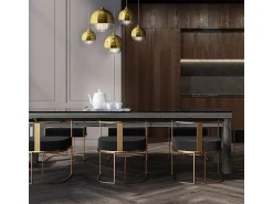 Hot Maytoni Fermi Moderna lámpara de techo colgante Fermi de 5 luces en racimo Dorado