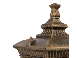 Sale Maytoni Fleur Pedestal exterior con dorado, IP44 Negro