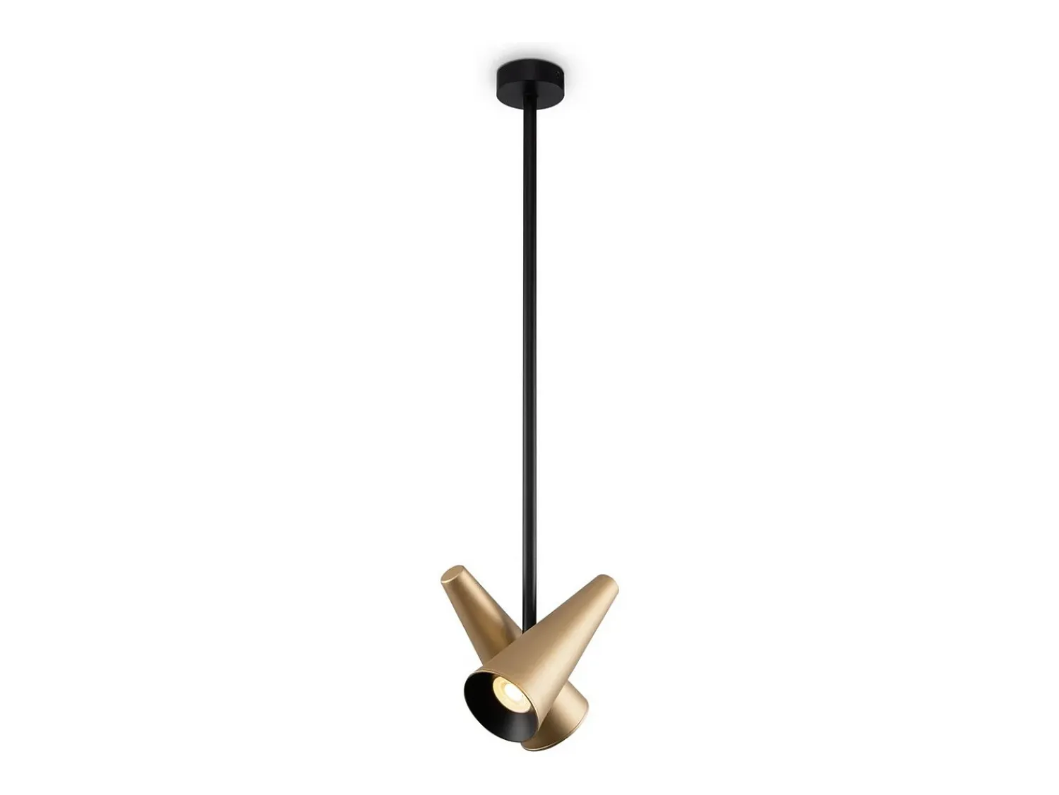 Clearance Maytoni Giro Lámpara de Techo Colgante Moderna 2 Luces Latón GU10 Camel