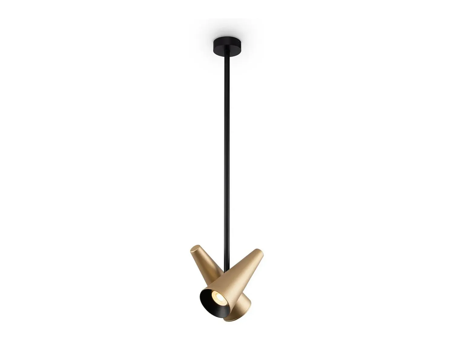 Clearance Maytoni Giro Lámpara de Techo Colgante Moderna 2 Luces Latón GU10 Camel