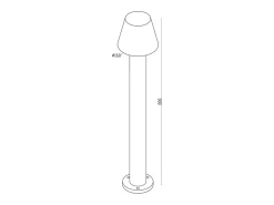 Online Maytoni Harz Bolardo Exterior 3000K IP65 Blanco