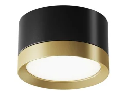 Maytoni Plafón^Hoop Downlight de Superficie Negro, , 5cm, GX53 Dorado