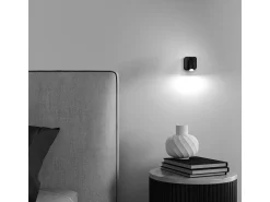 Online Maytoni Mirax Lámpara de pared de lectura negra con LED integrado Technical Mirax Negro