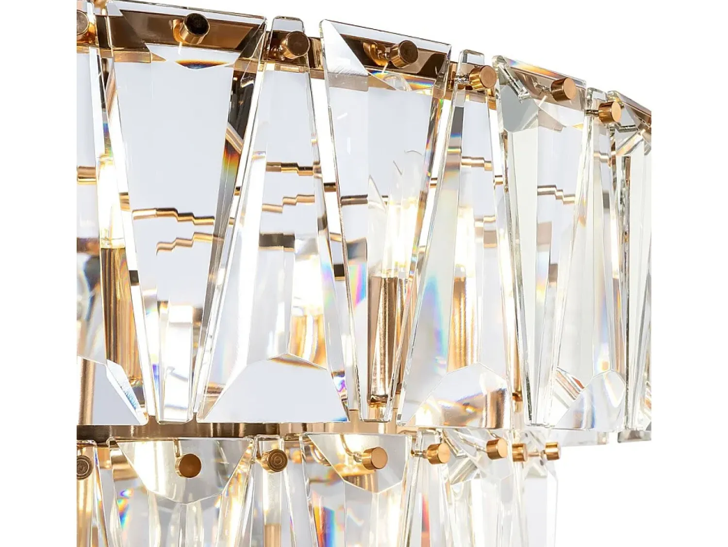 Maytoni Lámpara Suspendida^Puntes Moderna lámpara de techo colgante dorada Puntes de 3 niveles y 18 luces Dorado