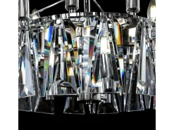 Maytoni Lámpara Suspendida^Puntes Moderna lámpara de techo colgante cromada Puntes de 2 niveles y 12 luces Gris