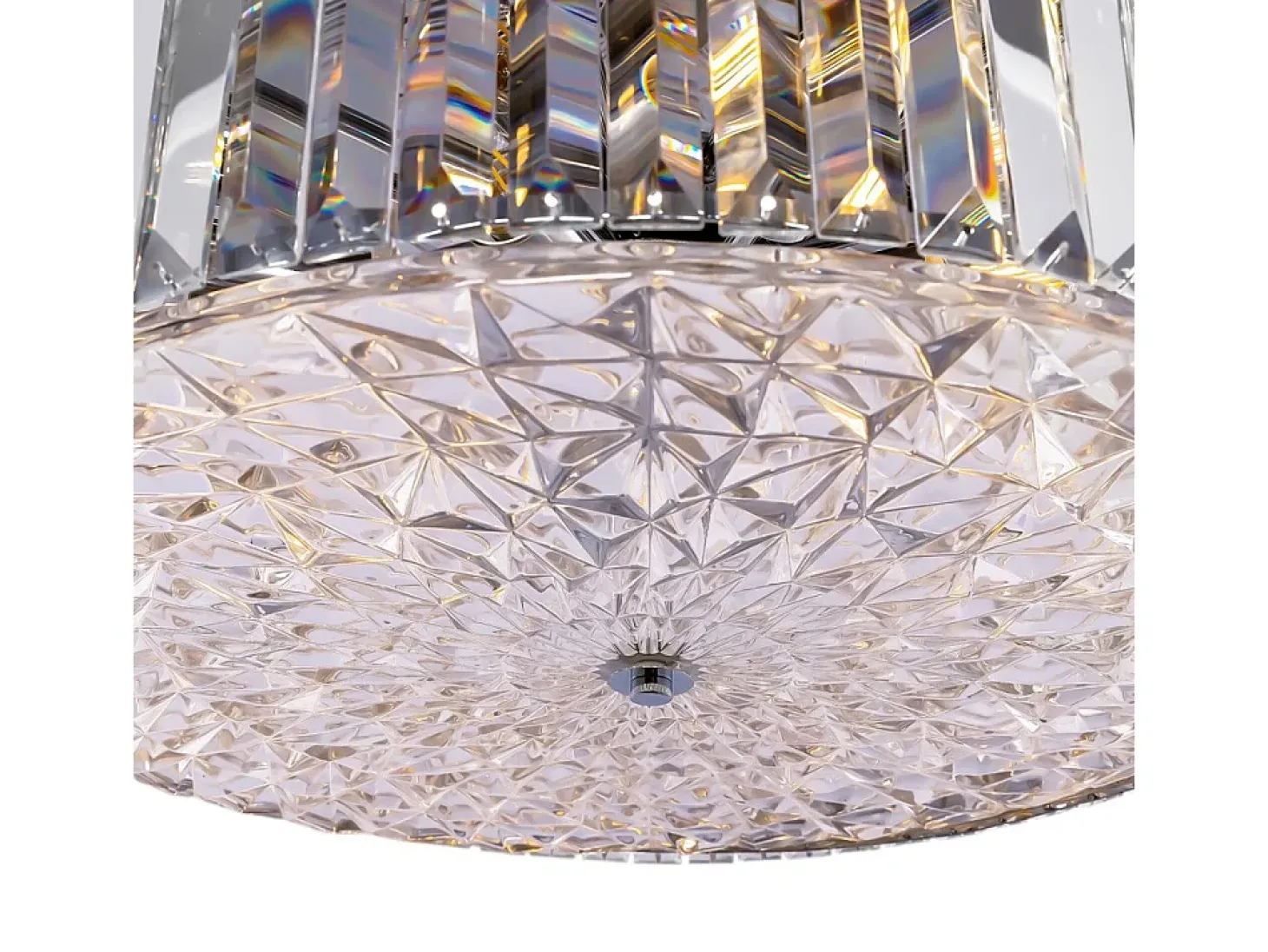Maytoni Recinto Plafón Modern Recinto 8 Luces Cromo Cristal