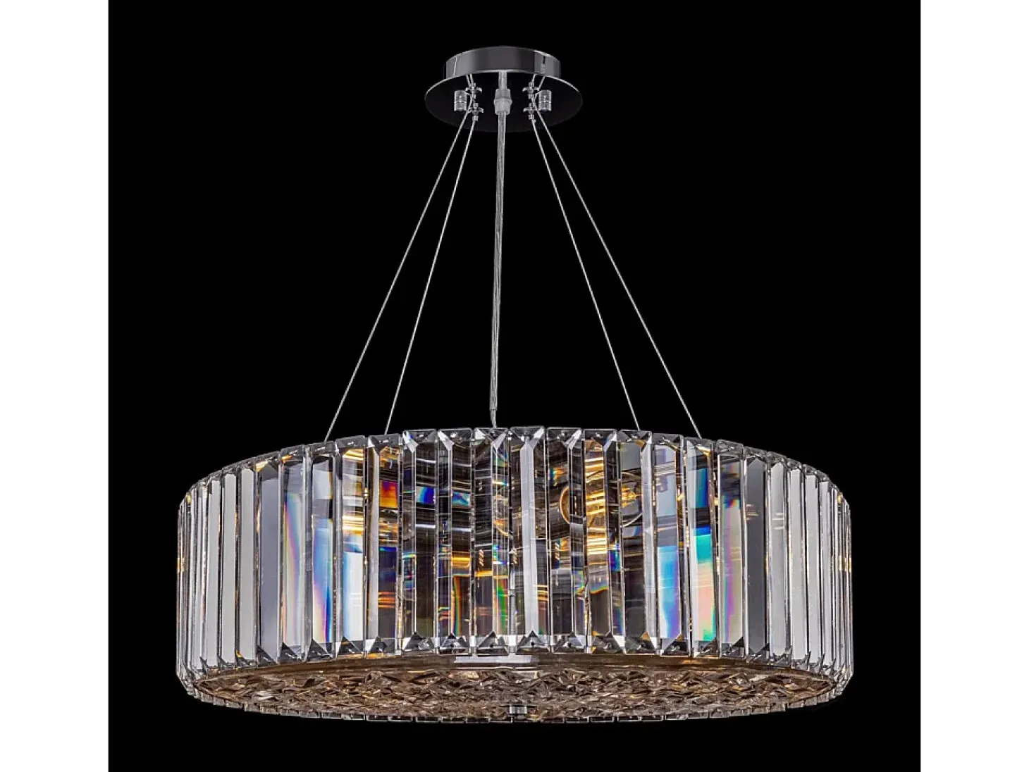 Maytoni Recinto Plafón Modern Recinto 8 Luces Cromo Cristal