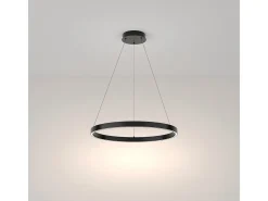 Maytoni Rim Modern Rim Integrated LED Black Ring Lámpara de techo colgante