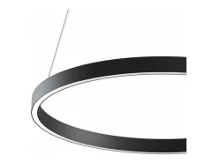 Maytoni Rim Modern Rim Integrated LED Black Ring Lámpara de techo colgante