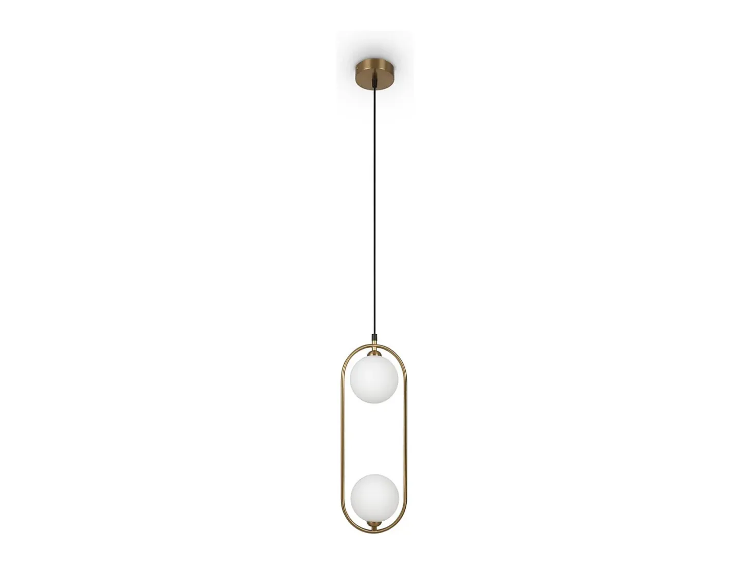 Maytoni Ring Plafón colgante globo moderno 2 luces latón G9