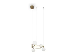 Sale Maytoni Ring Plafón colgante globo moderno 4 luces latón G9 Camel