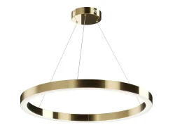 Maytoni Lámpara Suspendida^Saturno Moderna lámpara de techo colgante LED integrada, latón, 4200 lm, 4000 K Camel