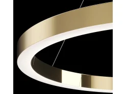 Maytoni Lámpara Suspendida^Saturno Moderna lámpara de techo colgante LED integrada, latón, 4200 lm, 4000 K Camel