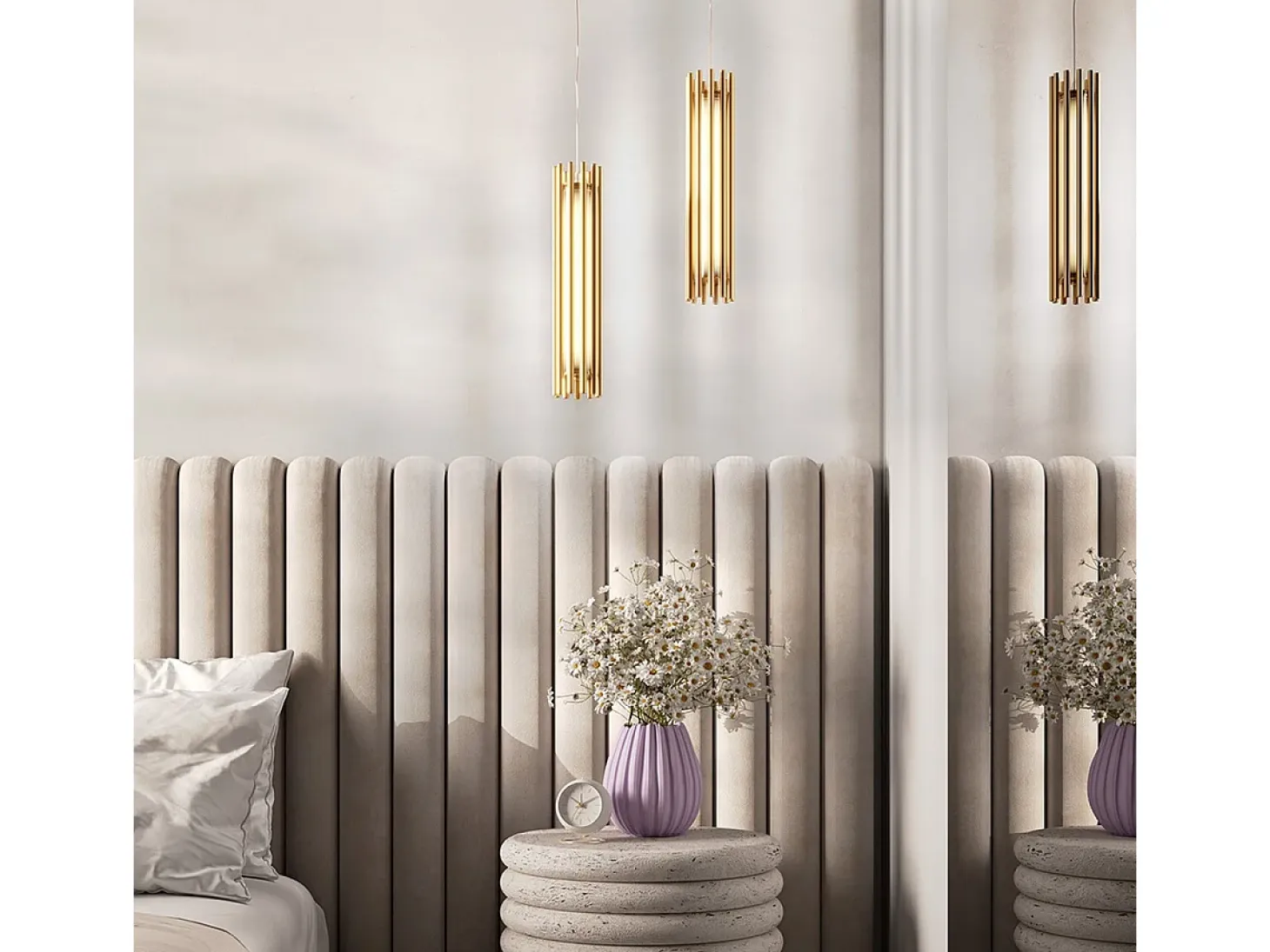Maytoni Sonata Moderna lámpara de techo colgante LED integrada latón 3000K
