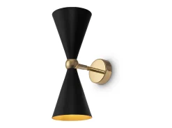 New Maytoni Vesper Modern Vesper 2 Light Black with Gold Up Down Lámpara de pared Negro