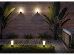 Maytoni Willis Pedestal exterior claro, IP54 Gris