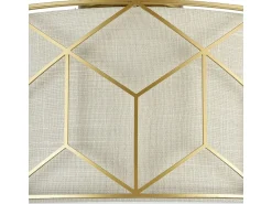 New Maytoni Messina Plafón Semi Empotrado Cilíndrico , 3 Luces, E27 Dorado
