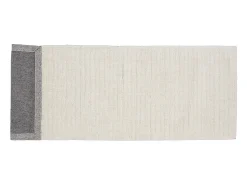 ebuy24 Alfombra De Pasillo^Milton corre 200x72cm color blanco. Marfil