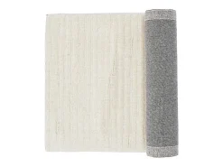 ebuy24 Alfombra De Pasillo^Milton corre 200x72cm color blanco. Marfil