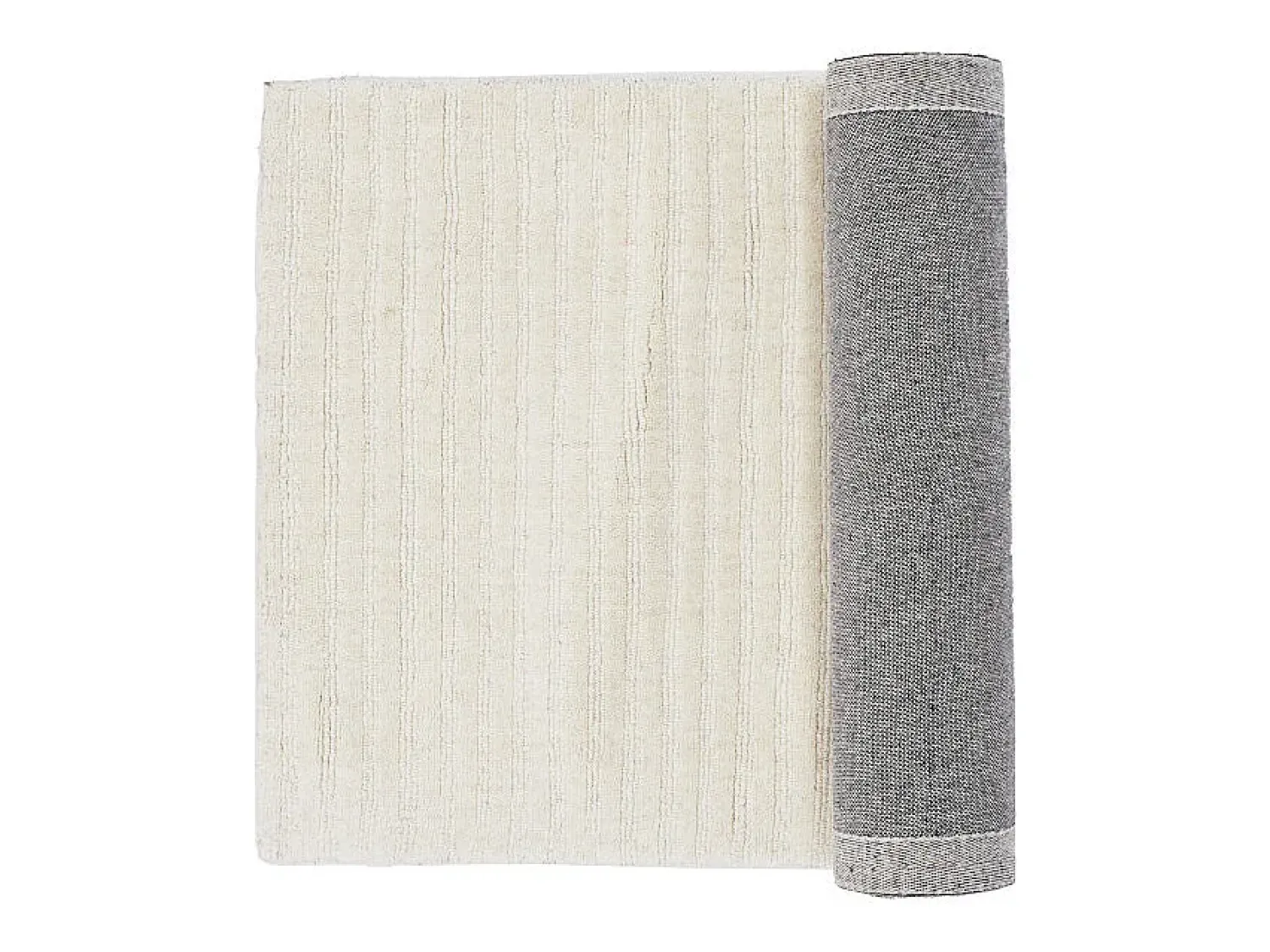 ebuy24 Alfombra De Pasillo^Milton corre 200x72cm color blanco. Marfil