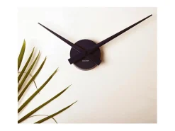 KARLSSON Mini reloj de pared little big time Negro