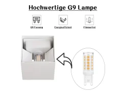 Online NETTLIFE Aplicación LED para Muro Int/Ext, Caliente IP65, para Casa, Dormitorio, Pasillo, Escalera Blanco