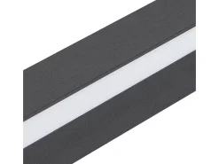 Online NETTLIFE Aplique LED para Interiores - Lámpara de Pasillo Moderna de 60 cm y 21 W, Color Blanco cálido, para Pasillo Arriba y Abajo Negro