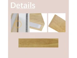 Clearance NETTLIFE Aplique LED para Interiores - Lámpara de de Madera Moderna de 32 CM Lámpara de Escalera con Diseño Arriba y Abajo 11W 3000K Blanco Cálido Marru00f3n